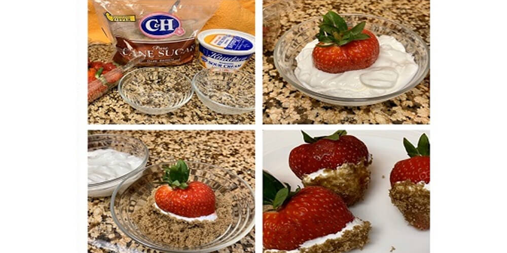 Strawberries with Sour Cream & Brown Sugar Recipes Home Activities